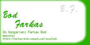 bod farkas business card